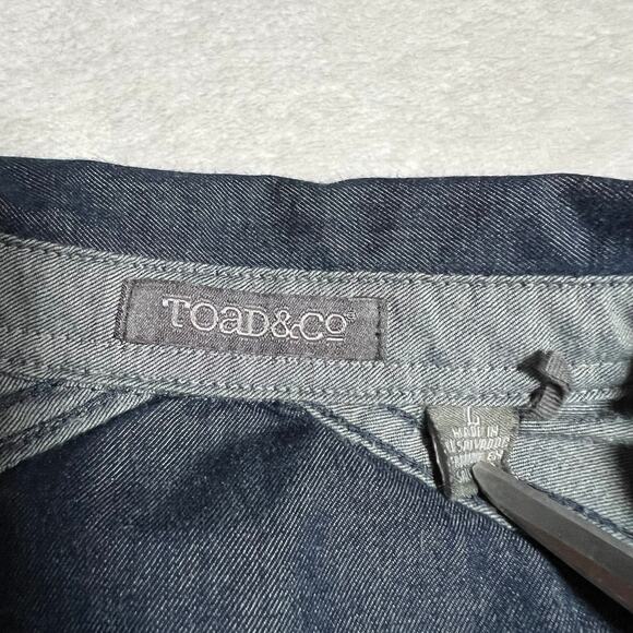 Toad & Co Men's Chambray Button Up Shirt Size X-Large Lightweight Casual - Picture 4 of 7